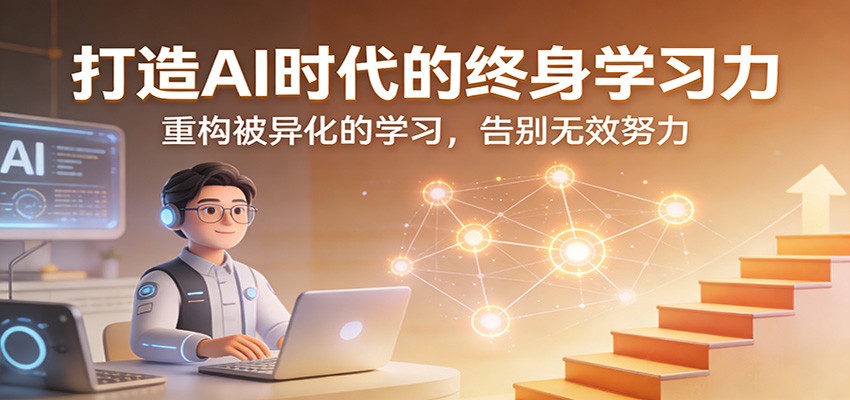 打造AI时代的终身学习力：重构被异化的学习，告别无效努力