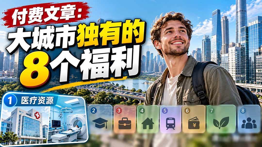 （20848期）付费文章：大城市独有的8个福利