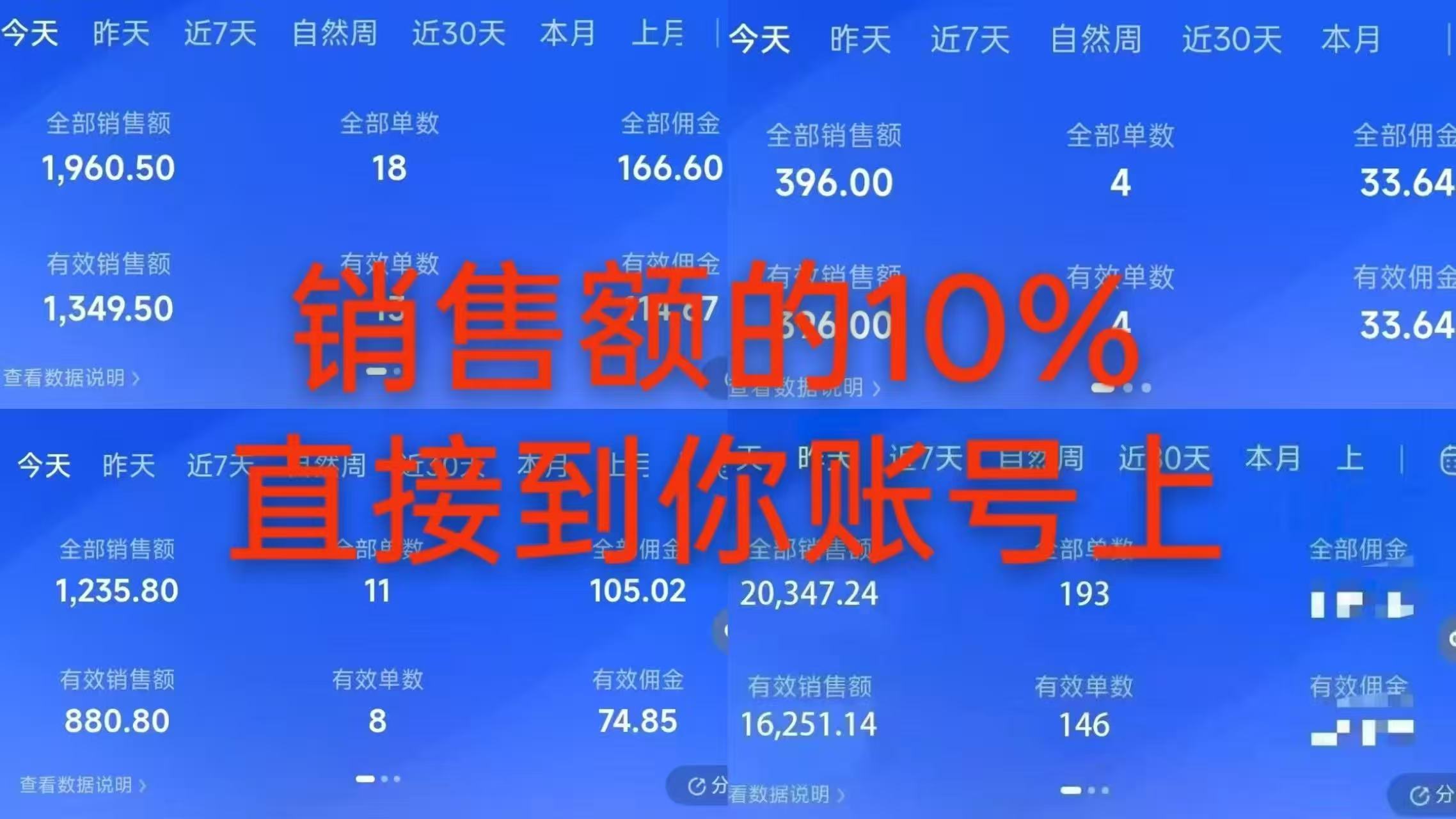10月——快手带货分成计划：最新玩法，托管躺米，轻松赚佣金，社裙兔费橡木.