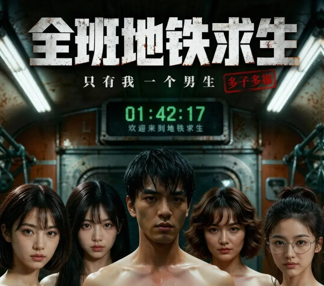 AI黄果短剧《全班地铁求生，只有我一个男生》中字无删减- 地铁求生惊险刺激- 唯一男生夹缝中当救世主支持手机观看