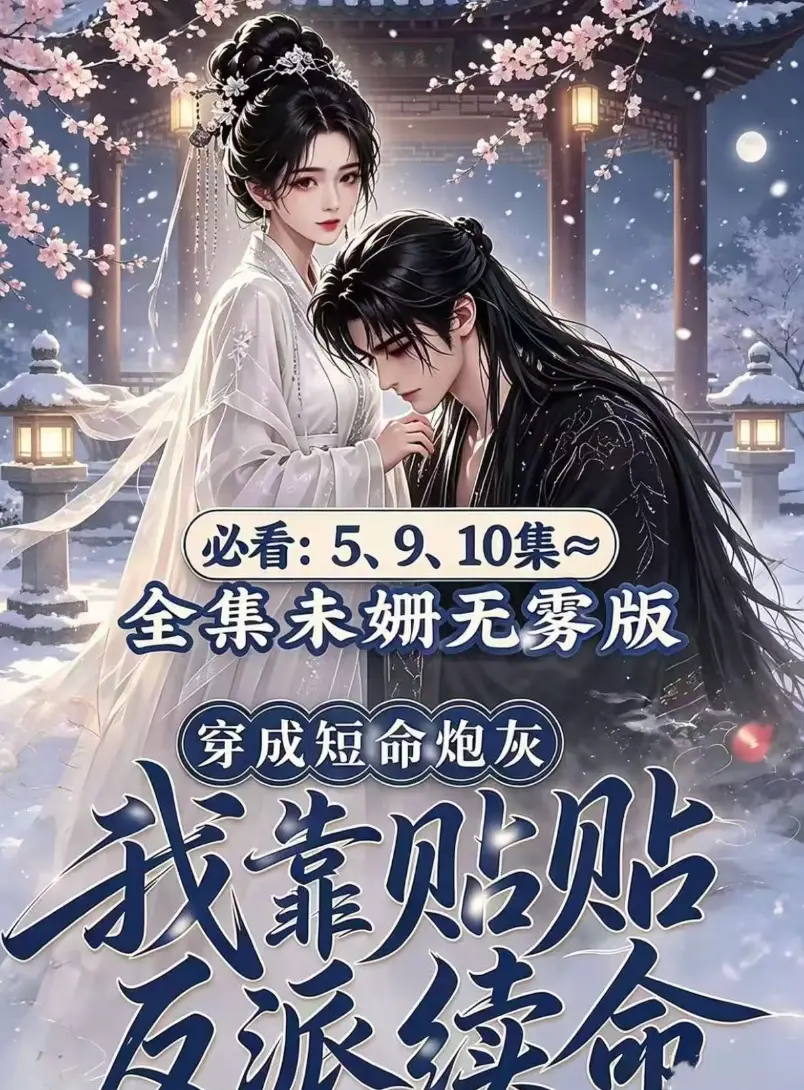AI穿书超甜爽剧《穿成短命炮灰我靠贴贴反派续命》未删减全集完整版免费看无雾_炮灰逆袭疯批心动，双向救赎太上头《穿成短命炮灰我靠贴贴反派续命》甜爽感拉满未删减无雾版独家资源网盘播放在线追剧